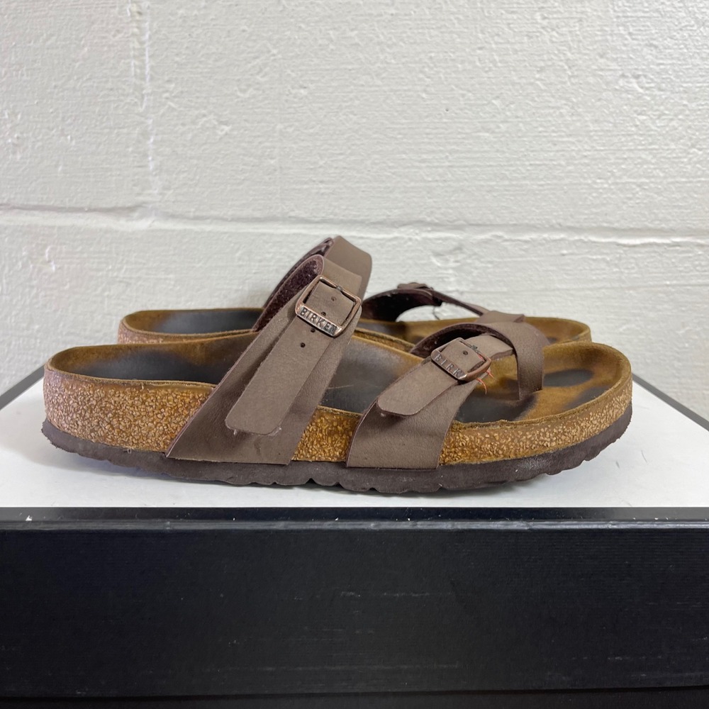 Birkenstock Mayari Mocha Brown Sandals Slide Women's 37 EU/US 6 Normal Wide